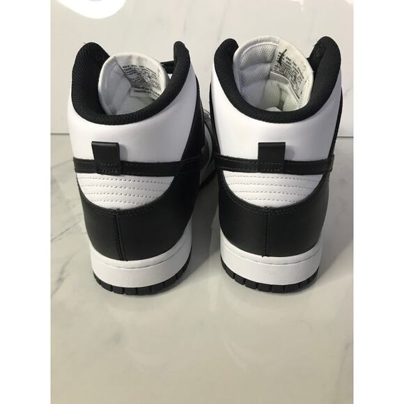 Nike Dunk High Panda Sneakers Mens 12 Black White Retro DD1399-105